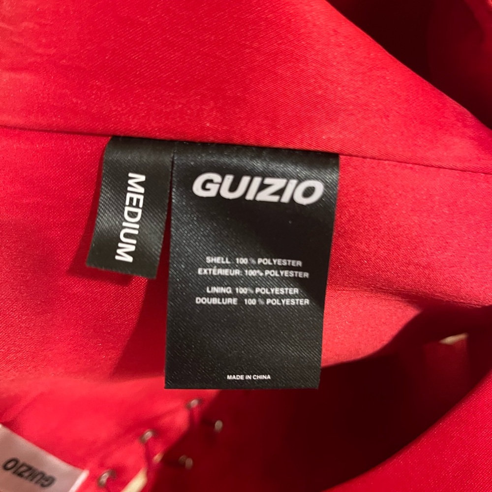 Danielle Guizio Satin Red Lace Up Bustier Corset - Picture 4 of 13